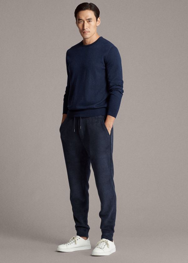 Joggers Ralph Lauren Hombre Azul Marino - Fleece - FYARH7340